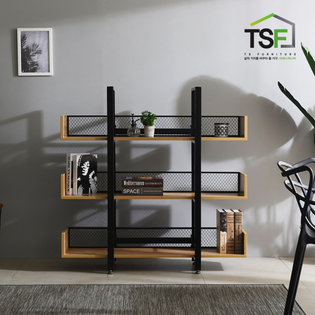 TS-15 가림막 철망책장 3단1200 철제 거실 철재 인테리어 수납 diy가구