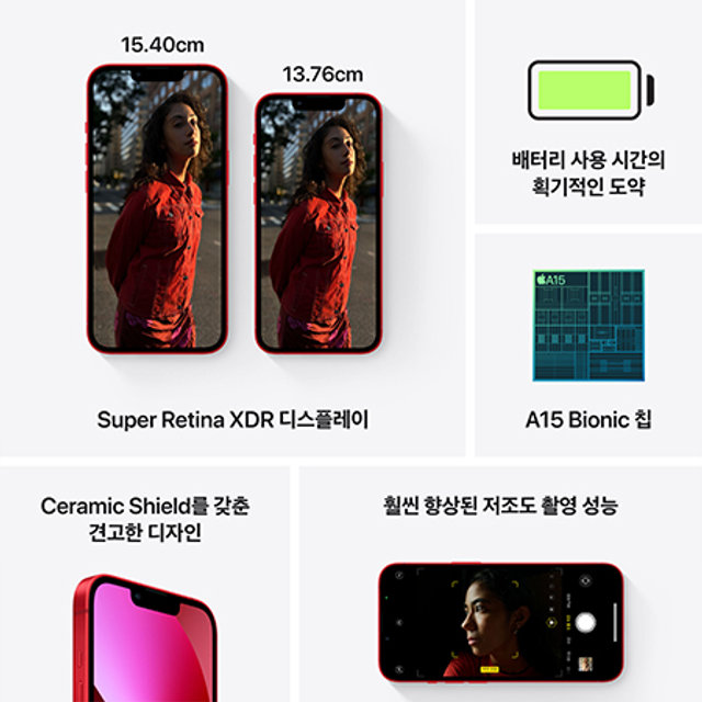 아이폰13 미니 자급제 (128GB, 레드)