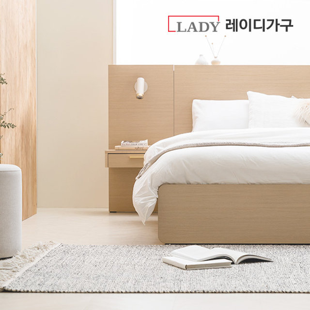 모노 수납 LED 호텔 침대_Q 독립매트리스