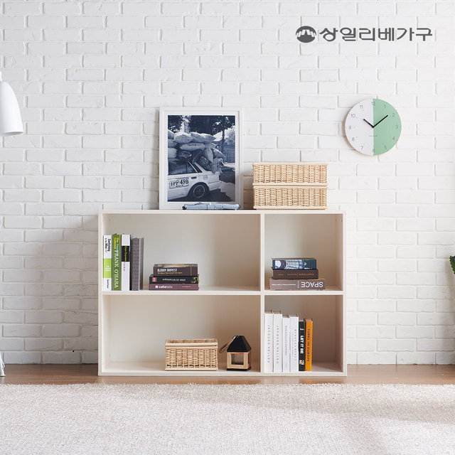  에센셜 E0 1200 2단 오픈형 수납장 