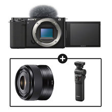 소니 카메라 패키지[ZV-E10L 블랙+SEL35F18+GP-VPT2BT]