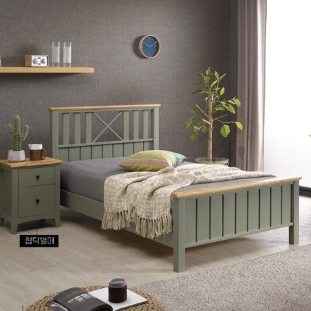 아이앤 마르티 고무나무원목 슈퍼싱글 침대프레임 JY