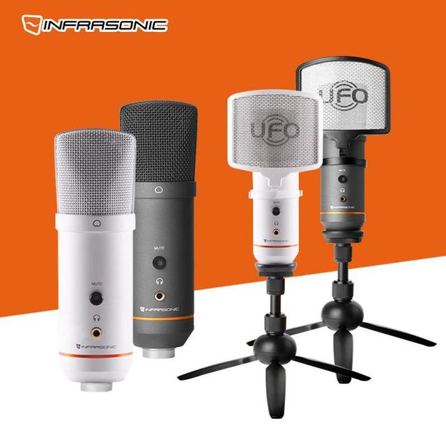 인프라소닉 UFO Mini 화이트 블랙 콘덴서 개인방송 마이크