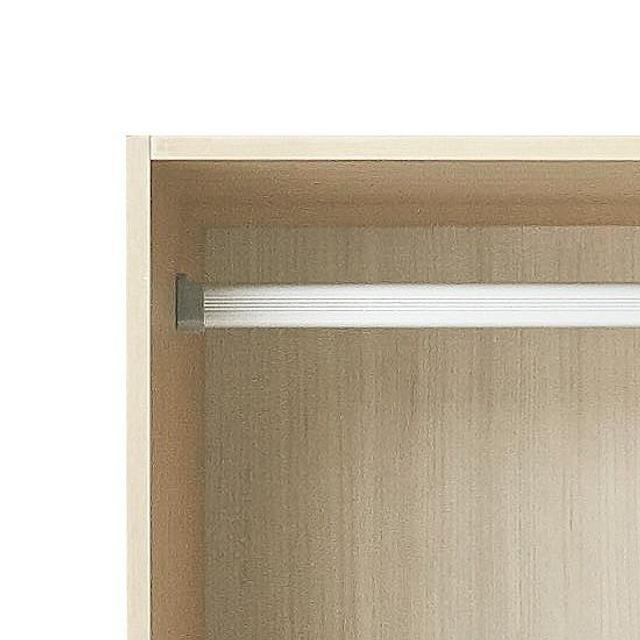한샘 바이엘 거울옷장 100cm(높이216cm) 화이트 2단 행거형