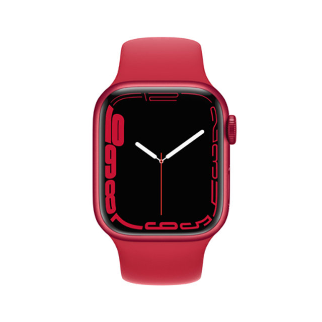 애플워치 7  41mm GPS+Cellular (PRODUCT)RED 알루미늄 케이스 레드 스포츠 밴드