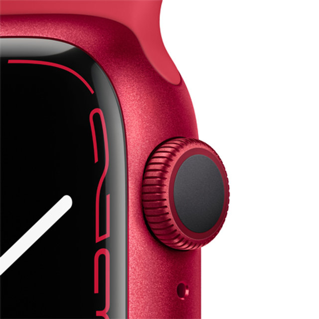 애플워치 7  45mm GPS+Cellular (PRODUCT)RED 알루미늄 케이스 레드 스포츠 밴드
