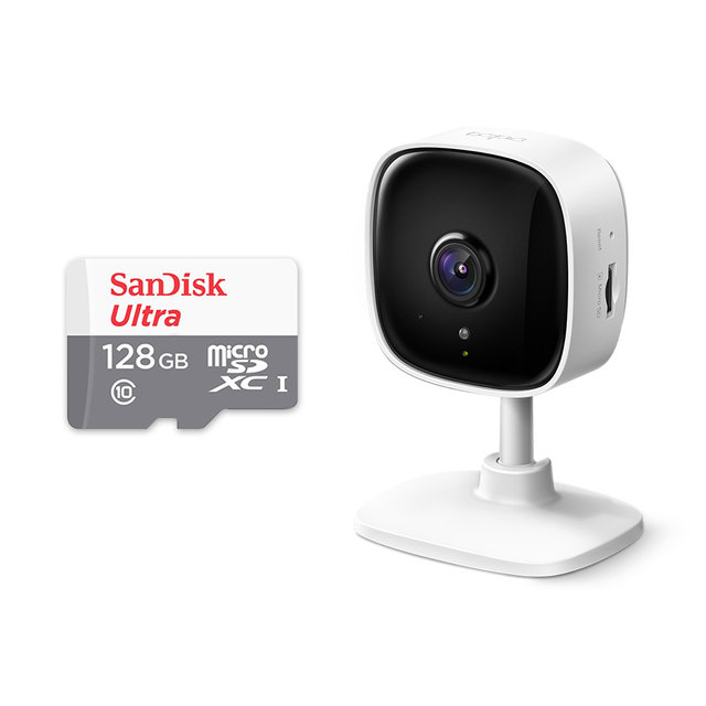 Tapo C100 1080P 무선 카메라 홈 CCTV 1개 + SD카드 128G 1개
