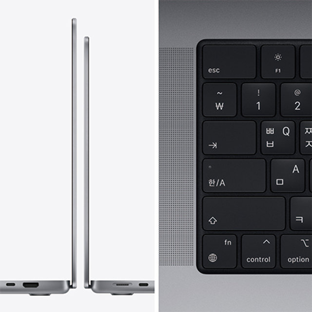 2021 맥북프로 16 M1 Pro, 10코어 CPU, 16코어 GPU, 16GB RAM, 1TB SSD - 스페이스 그레이 [MK193KH/A]