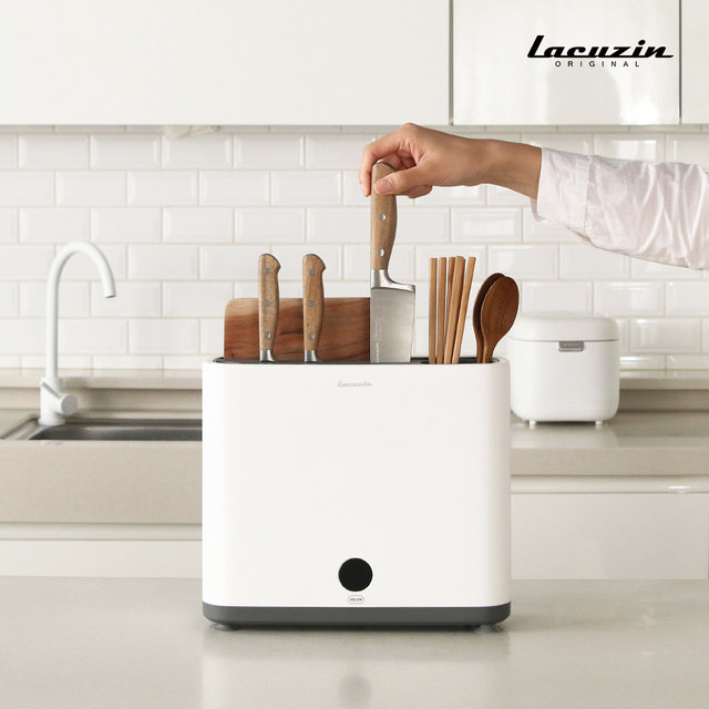 열풍 살균건조기 칼 도마 수저 UV-C LCZ8002BU 버건디