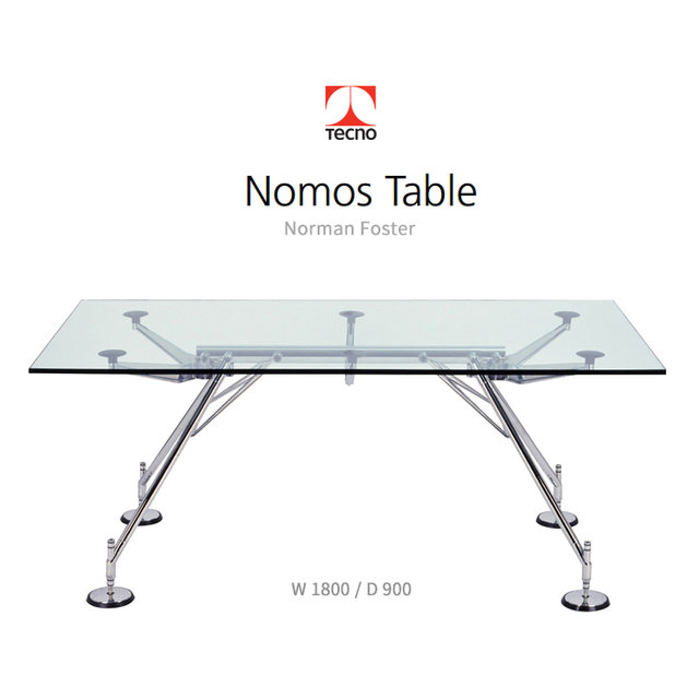 [Tecno] 테크노 노모스 테이블 1800x900 크롬 Nomos Table
