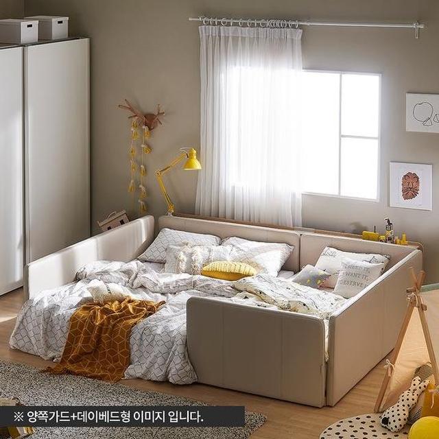 스테디2 기능 패밀리침대 Q+SS 데이베드 양면가드(노뜨)