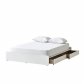 샘베딩 베이직 침대 Q,K 화이트 (하부서랍 포함, 매트별