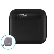 Crucial X6 Portable SSD 1TB [정품 판매점] [변환젠더 색상랜덤]