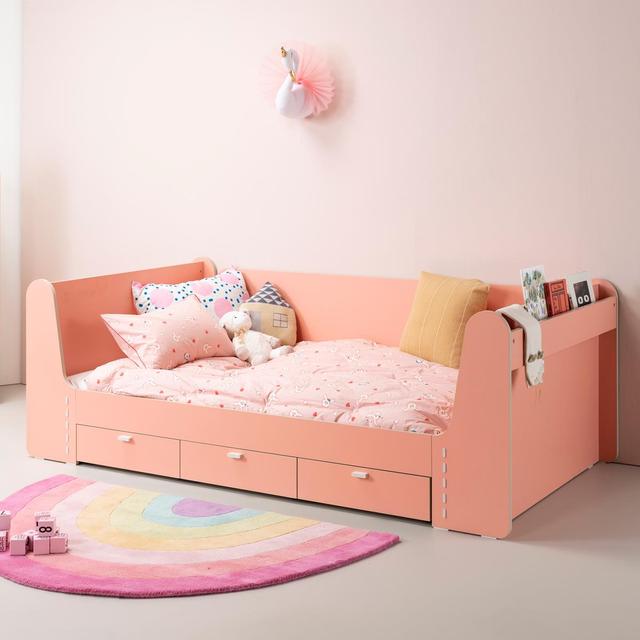 톨 키즈 서랍형 슈퍼싱글침대 프레임(일면가드형)