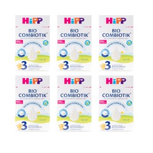 [해외직구] HiPP 힙 바이오 콤비오틱 분유 3단계 600g 6통