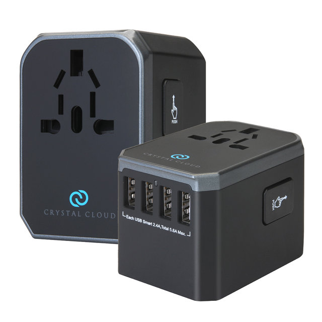 크리스탈클라우드 5포트 USB 5.6A 전세계 여행용 해외 멀티 플