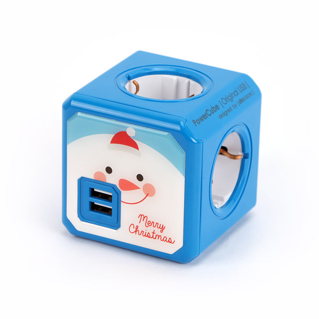 파워큐브 크리스마스 에디션 USB 멀티탭