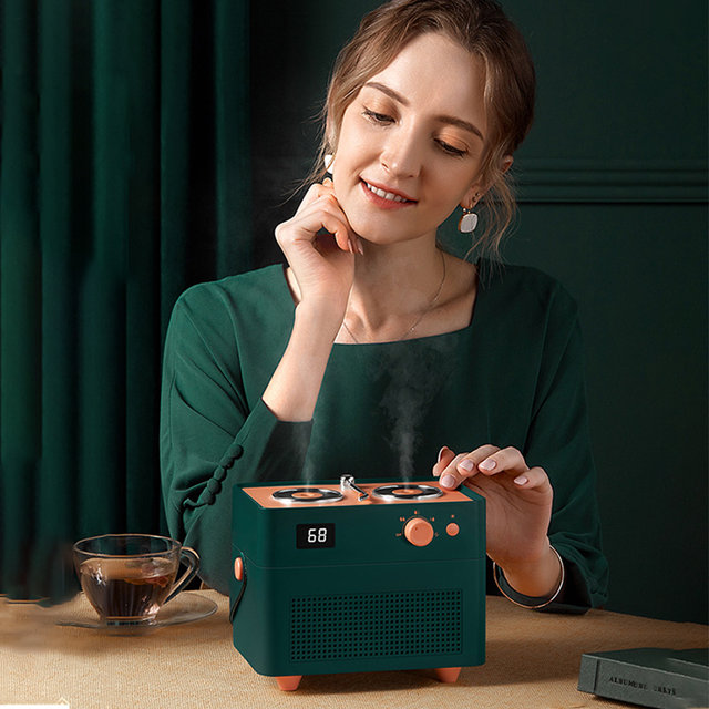 [해외직구] 레트로 레코드 듀얼 무선 가습기 1.3L 대용량