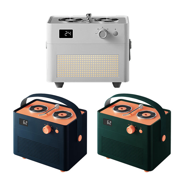[해외직구] 레트로 레코드 듀얼 무선 가습기 1.3L 대용량