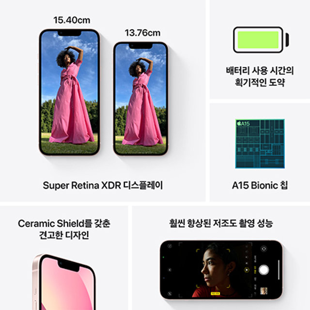 [KT] 아이폰13 미니 (128GB, 핑크)