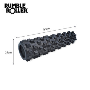 [추가다운쿠폰] 럼블롤러 엑스트라 펌 블랙 미드사이즈 돌기폼롤러 종아리 폼롤러 마사지기 발지압
