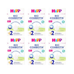 [해외직구] HiPP 힙 바이오 콤비오틱 분유 2단계 600g 6통