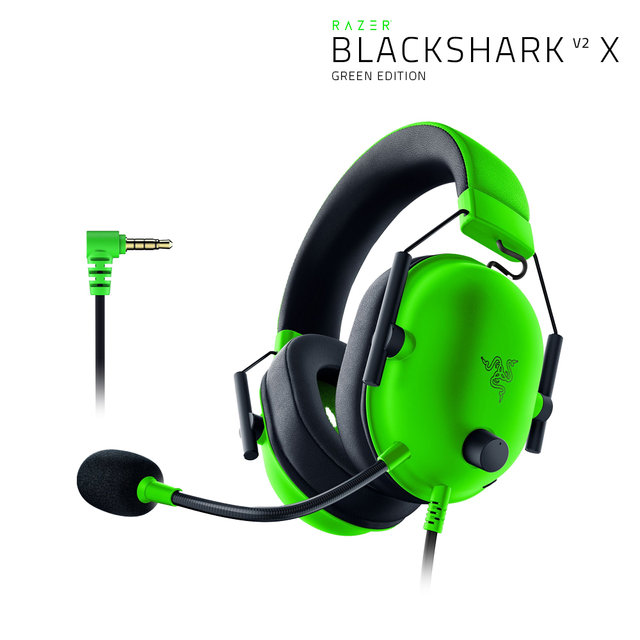 RAZER BlackShark V2 X Green 블랙샤크 V2 X 그린 헤드셋