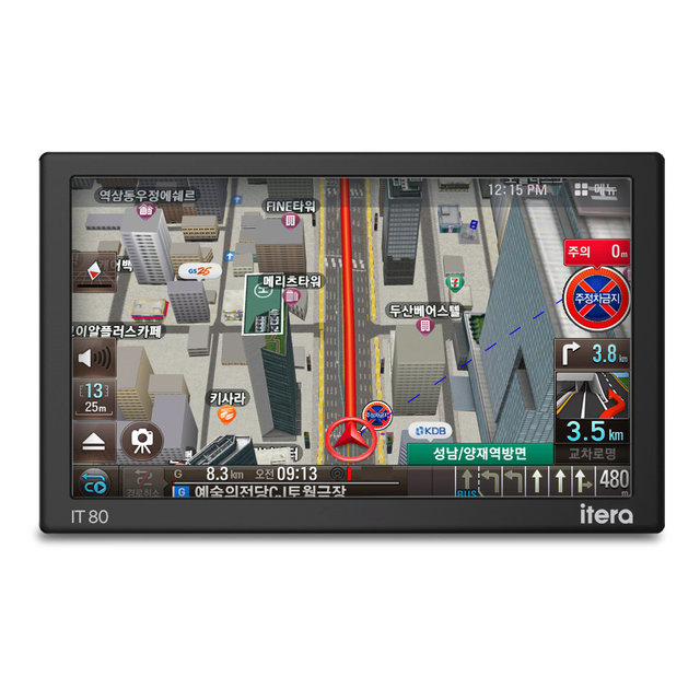 아이나비3D 아이테라 i80 32G 네비게이션 8형 거치대포함+DMB로드안테나+후방카메라 전더포함