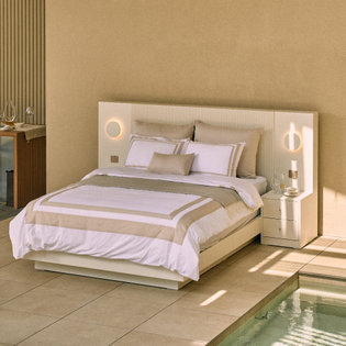 세이지 모던형 호텔 침대 퀸 프레임(협탁제외)