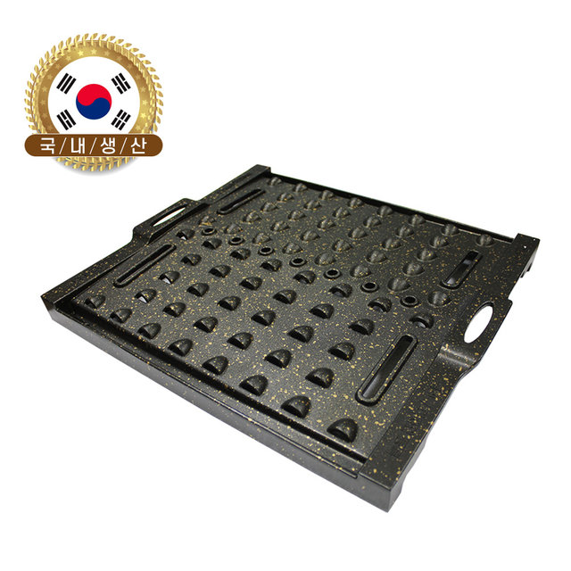 드림레저 맛돌이 사각 불판 바베큐그릴 고기 불판