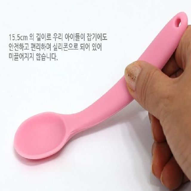 (SM)말랑말랑 실리콘 이유식스푼 실리콘스푼