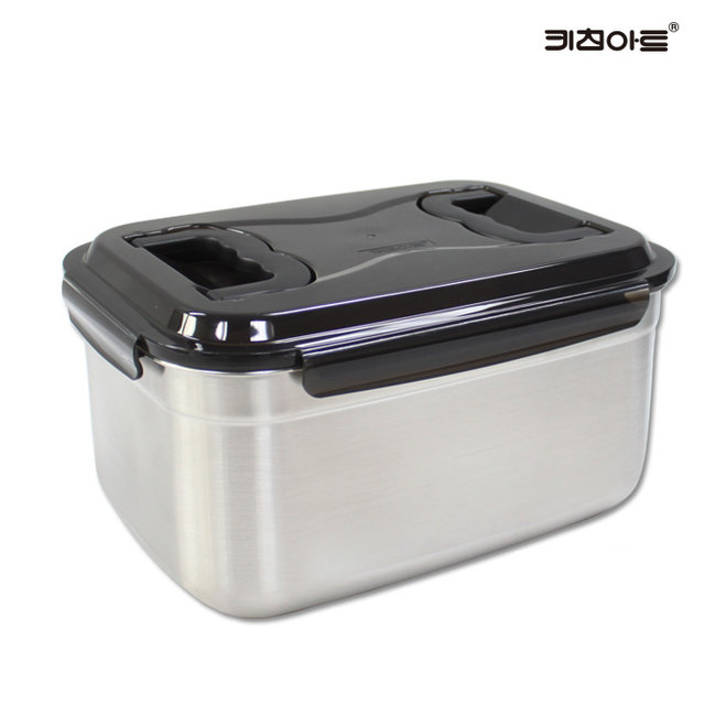 키친아트 스텐레스 다용도 밀폐용기 김치통 9.5L 4호 보관용기