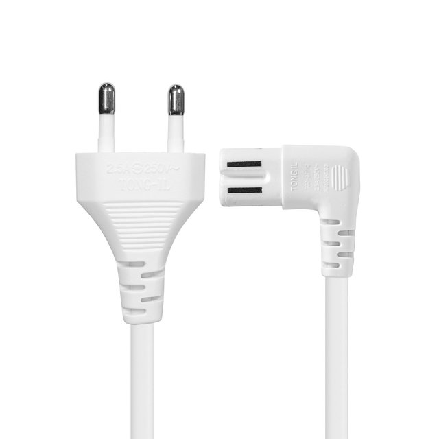 마하링크 국산 AC 8자 코드 파워케이블 ㄱ자 화이트 3M ML-WL004