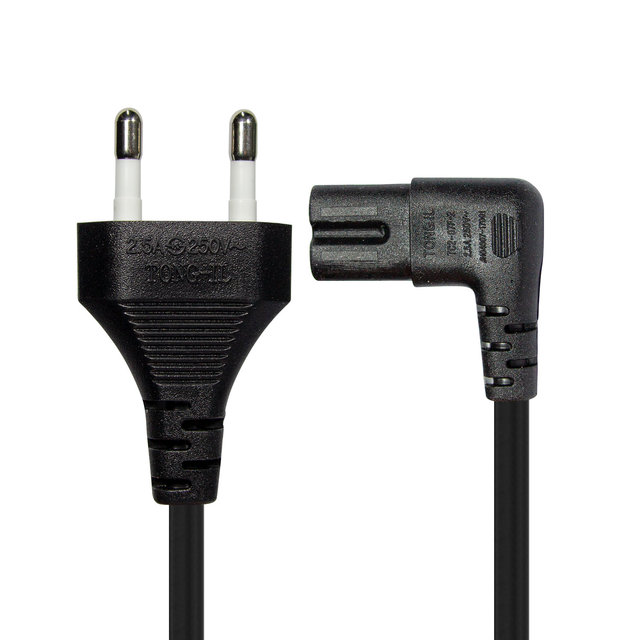 마하링크 국산 AC 8자 코드 파워케이블 ㄱ자 블랙 10M ML-BL006