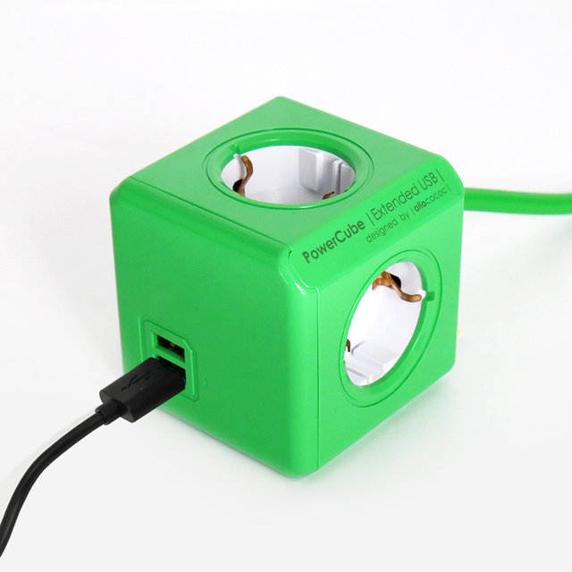 파워큐브 익스텐디드 올컬러 USB 4구 1.5M 디자인 멀티탭