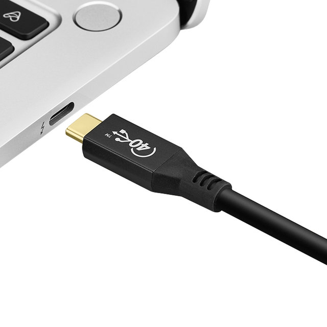 HDTOP USB4 C타입 썬더볼트3 40Gbps 5K 영상 케이블 0.8M HT-3C021