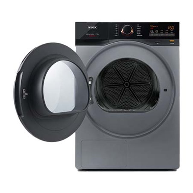 [지역한정배송가능_파주, 마산][키트미포함] 건조기 HGXH190-KSK (19kg, 듀얼 인버터 컴프레서, 국내최대용량, 초대형 바른건조, 메탈릭 그레이)