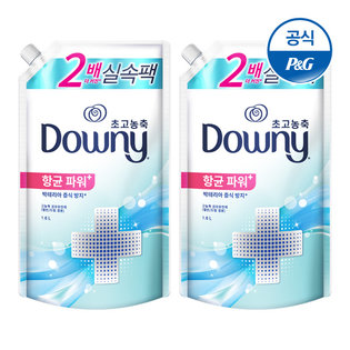 다우니 초고농축 섬유유연제 엑스퍼트 항균파워 1.6L×2[D159*2]
