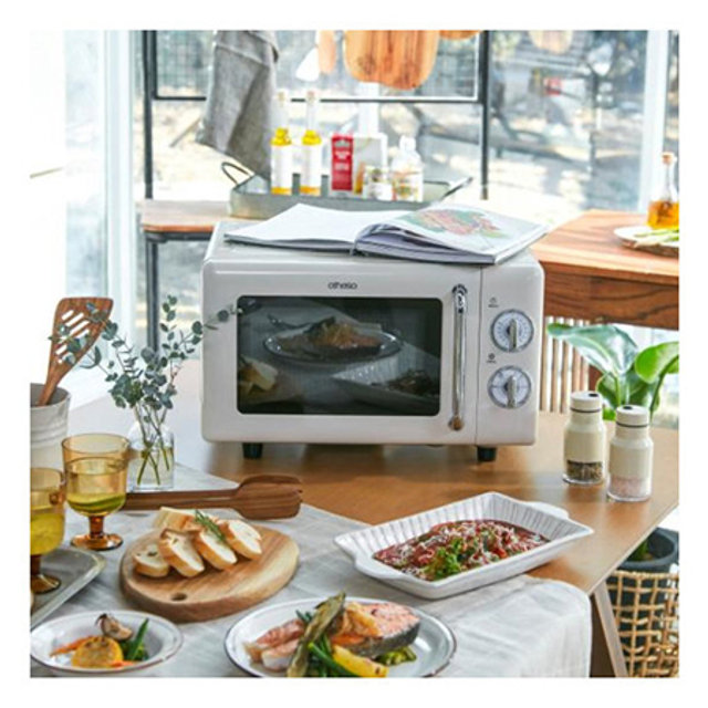 플랫 전자레인지 OTL-3020C (크림색)