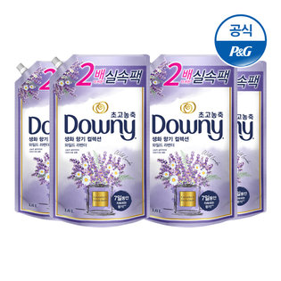 다우니 초고농축 섬유유연제 생화향기 라벤더 1.6L×4[D167*4]