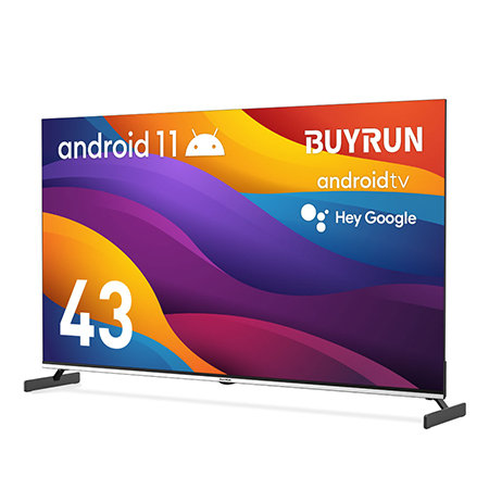  109cm 바이런 4K 구글 안드로이드11 스마트TV ABC43G (스탠드 자가설치)
