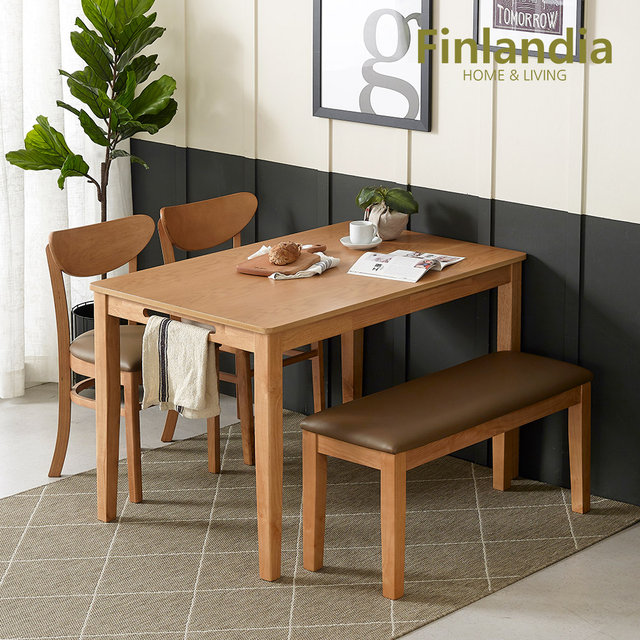 [역마진 비밀특가] 핀란디아 콜린 4인식탁세트(의자2벤치1)