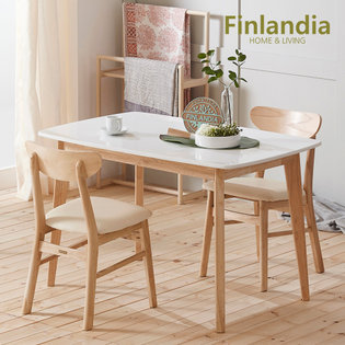 [역마진 비밀특가] 핀란디아 데니스 2인대리석식탁세트(와이