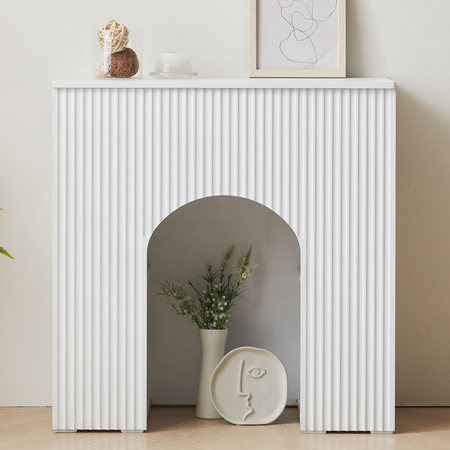 바닐라 높은 수납장 800 주방 베란다 거실 다용도 인테리어 벽난로