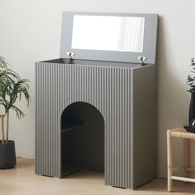 바닐라 콘솔 원룸 수납 슬림 접이식 화장대 800