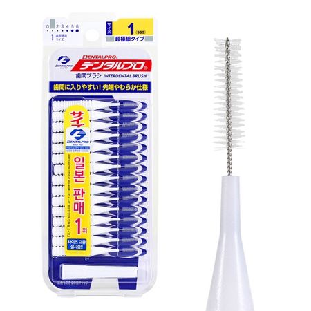 롯데하이마트 | 덴탈프로 치간칫솔 15P 사이즈 1(sss) 롯데하이마트 | 덴탈프로 치간칫솔 15P 사이즈 1(Sss)