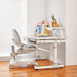 어린이 초등학생 바른자세 책상, 높이 각도 조절(기본,책상형)+의자세트