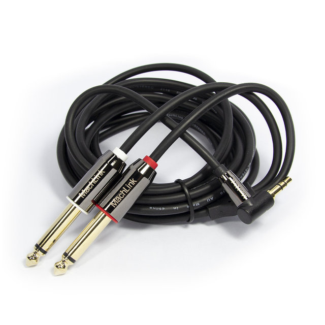 마하링크 3극 꺾임 스테레오 TO 5.5 모노 Y 케이블 20M ML-TSY6200