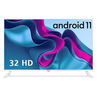 80cm 구글 스마트TV 화이트 와글와글 플러스 HG321W [기사설치] 벽걸이형(상하 브라켓 포함)