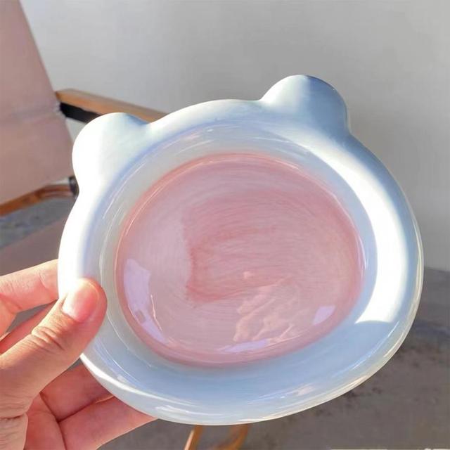 [해외직구] 하트 모양 케이크 디저트 플레이트 접시 15cm